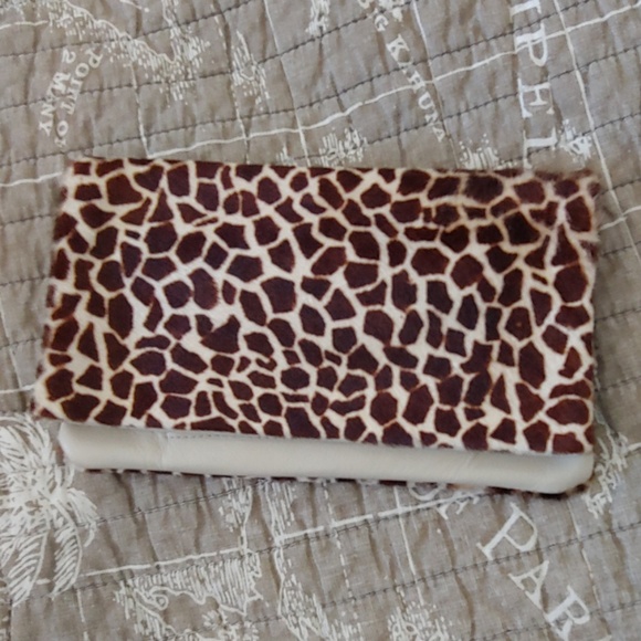 Greb Big Handbags - Vintage Wallet Giraff leather print